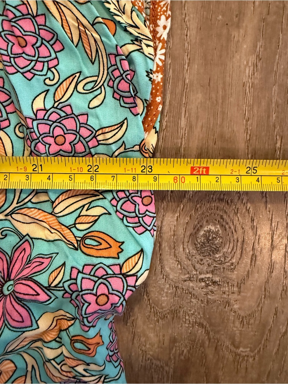 Easel multi-colored boho mini dress plus size - Picture 6 of 7